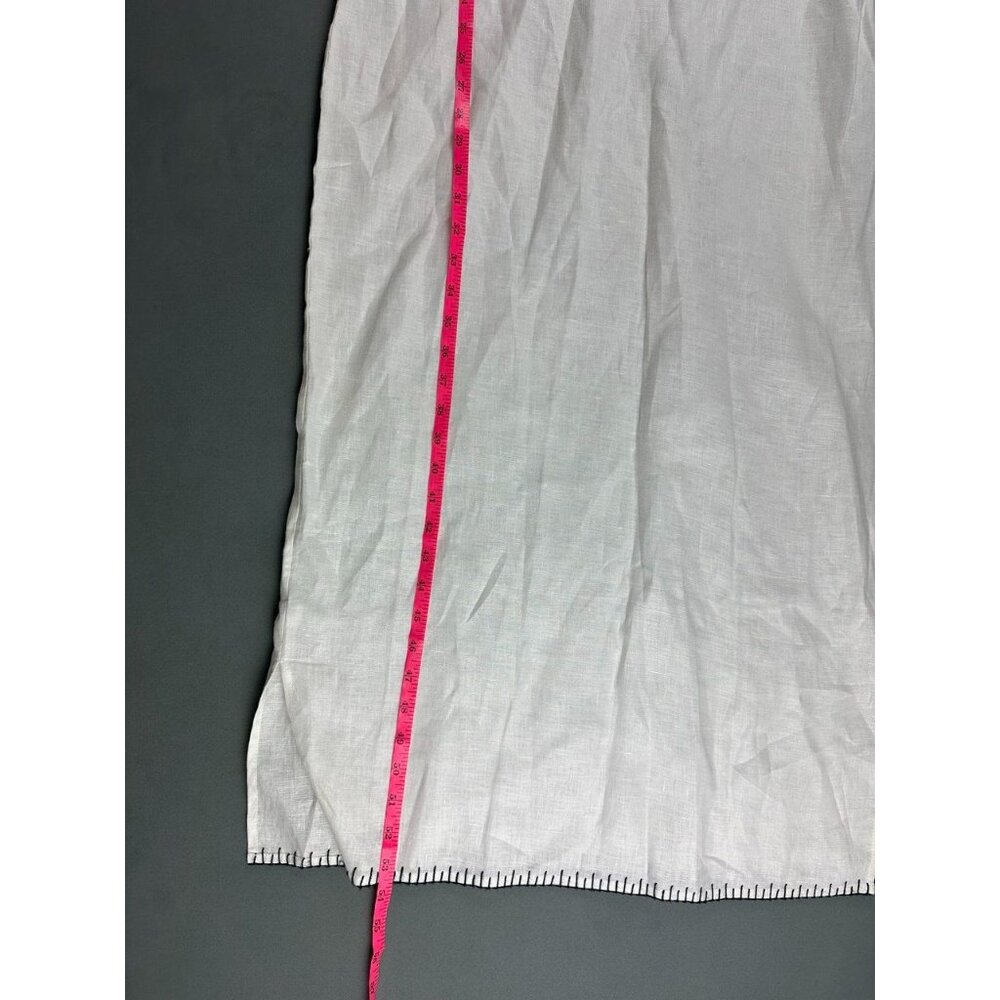 Marysia Oria Embroidered-Linen Midi Dress Size Large $489 - Picture 9 of 10